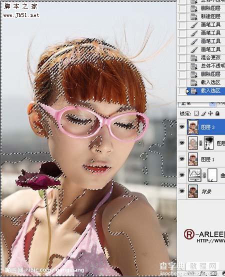 Photoshop 人物甜美的淡紫色8