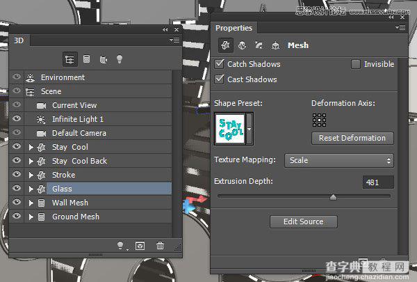 Photoshop设计漂亮创意的3D立体艺术字教程26