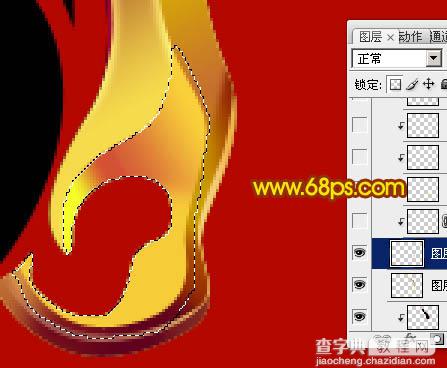 Photoshop制作的超酷的2011新年兔形黄金立体字17