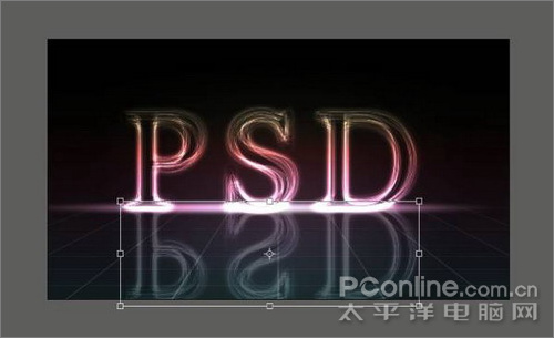 Photoshop简单制作光线流动效果文字12