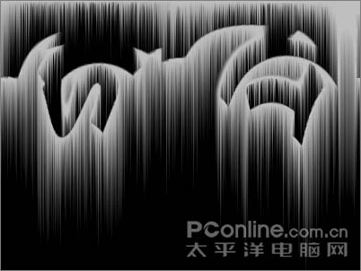 Photoshop 亮光放射文字9