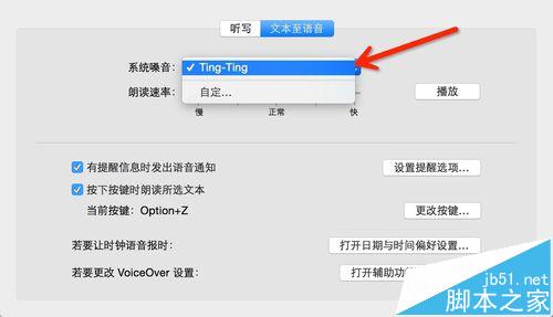 mac os x中怎么设置语音输入和语音播报?5