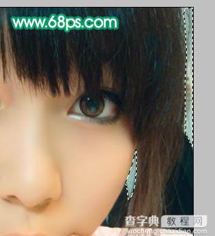 Photoshop 简单给美女加上淡红的蜜糖色15