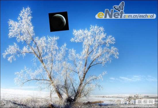 Photoshop 梦幻的月色雪景7