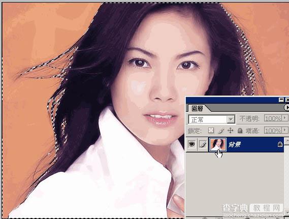 photoshop 简单用通道抠出背景色单一的人物图片9