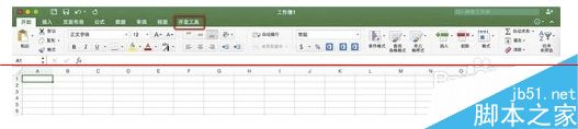 excel 2016 Mac版怎么使用开发工具？4