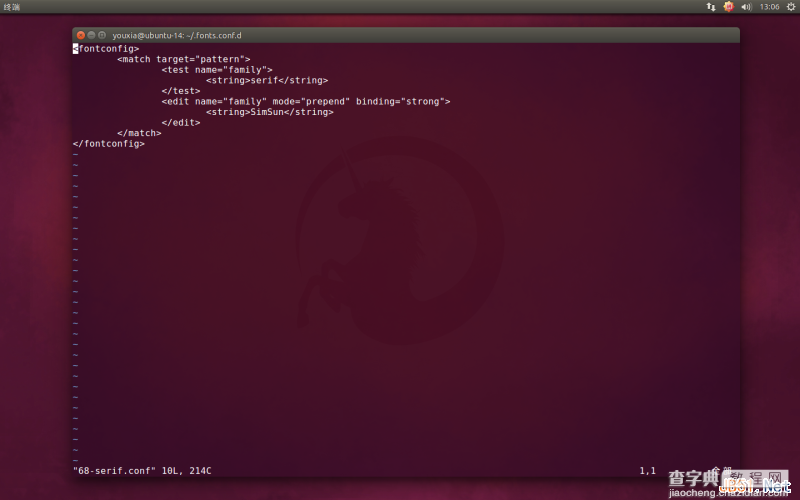 Linux折腾记（五）：在Ubuntu 14.10中使用Windows字体10