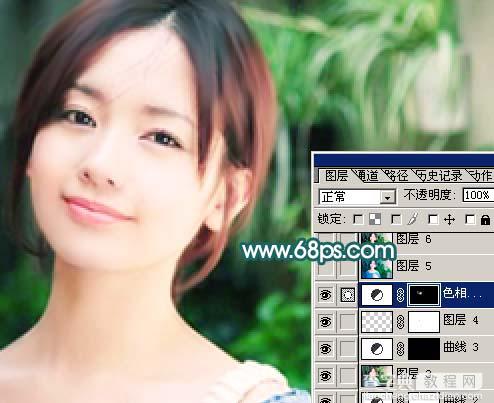 Photoshop 调出偏灰照片的清新色彩18