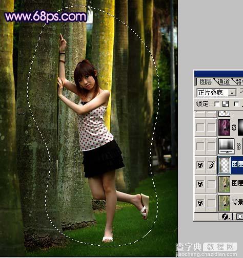 Photoshop 调出照片动人的梦幻紫色调4