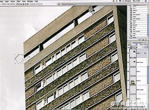 Photoshop 楼房拆分成方块效果26