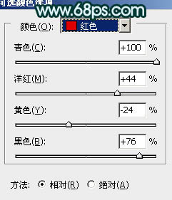 Photoshop将美女图片调成古典暗青色3