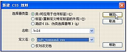 Dreamweaver使用CSS样式表设置网页文本格式8
