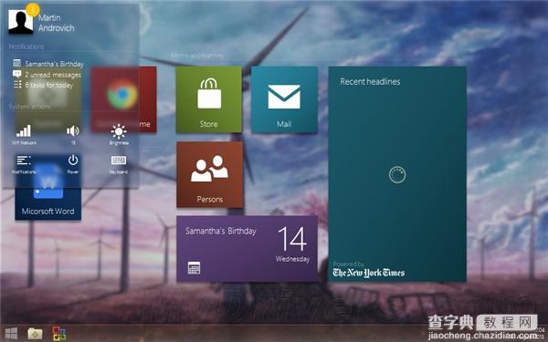 【高清图】全新Win9概念版界面图 界面设计堪称惊艳4