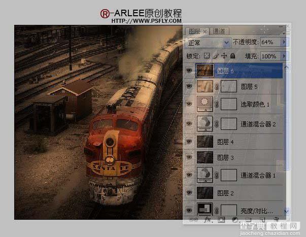 Photoshop 照片经典暗光金色调20