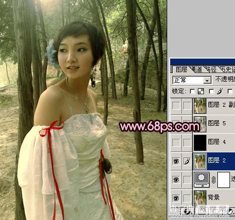 Photoshop 偏黄照片鲜丽的红色调5