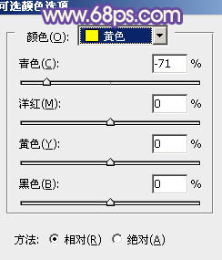 Photoshop将偏暗人物图片调成淡淡的黄紫色8