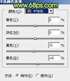 Photoshop调出绿色外景图片紫红的黄昏色12