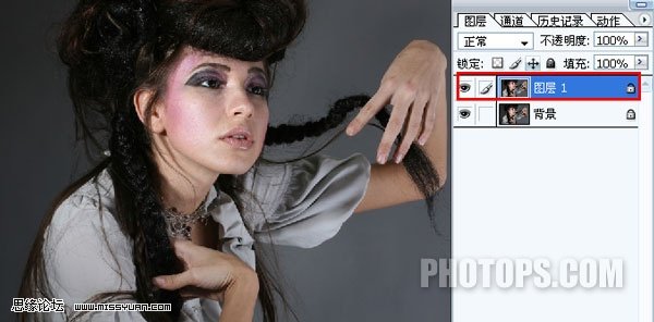 Photoshop 颓废的冷黄调色效果3