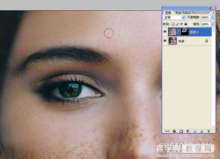 photoshop 自定义图案给多斑的人物磨皮14