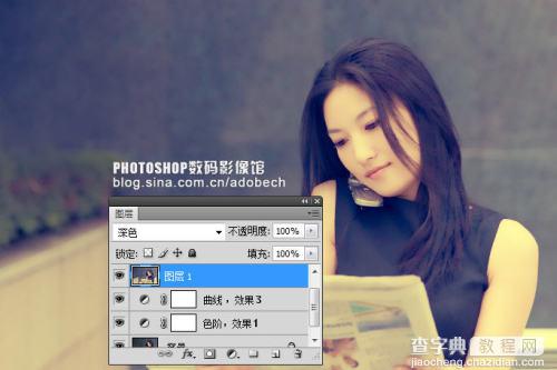 photoshop 简单三步冷色图片打造成柔美的暖色照片7