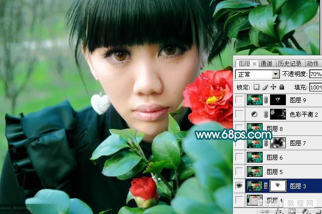 Photoshop 让偏灰的手机照片再现自然色彩14