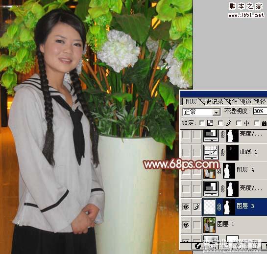 Photoshop 加强暗光人物的色彩清晰度14