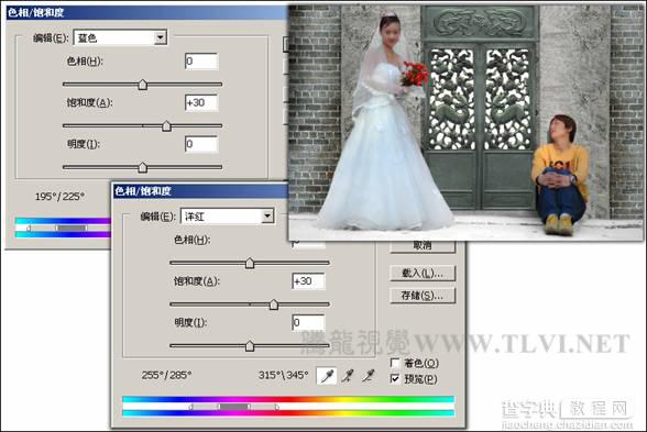 photoshop下为婚纱照片增加艺术感染力教材17