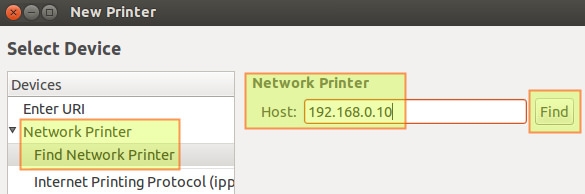 在ubuntu桌面配置一个网络打印机和扫描仪的方法4