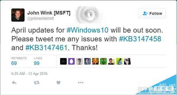 Win10正式版10586.218该怎么升级? 需下载累计补丁KB3147458和KB31474611