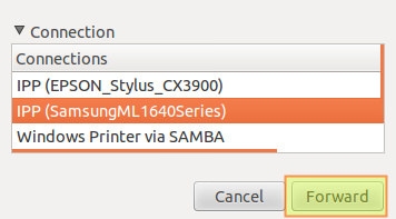 在ubuntu桌面配置一个网络打印机和扫描仪的方法5