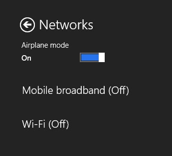 如何使用Win8飞行模式轻松关闭所有无线网络2