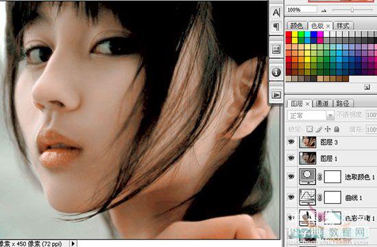 Photoshop 超强美化偏色的人物照片15