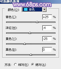 Photoshop将青绿的外景婚片调成柔美的淡紫色5