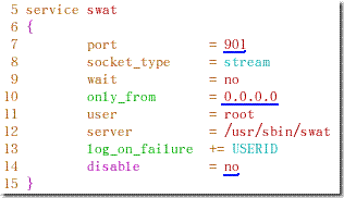 SWAT—Samba WEB管理工具介绍4