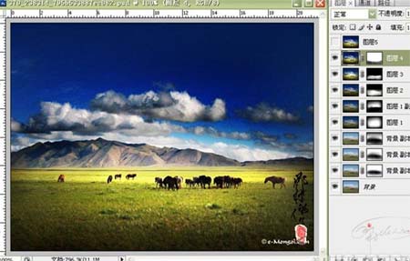 Photoshop 外景照片聚光调色突出画面的主体12