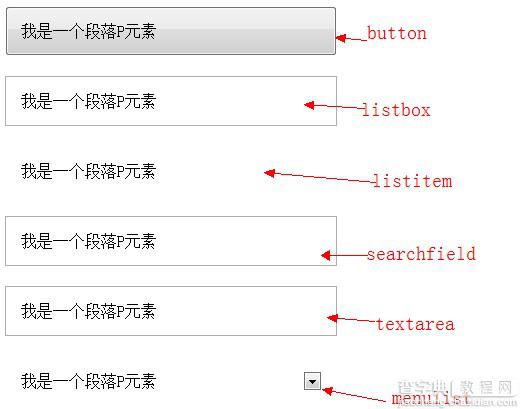 使用CSS3的appearance属性改变元素的外观的方法1