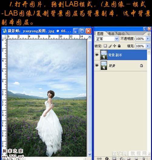 Photoshop 高清晰的外景婚片3