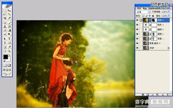 Photoshop 打造晨曦中浪漫的情侣15