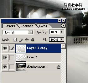 Photoshop 径向模糊制作阳光透射图8