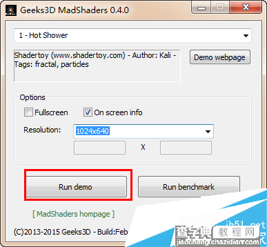 MadShaders显卡性能测试软件使用方法图文教程3