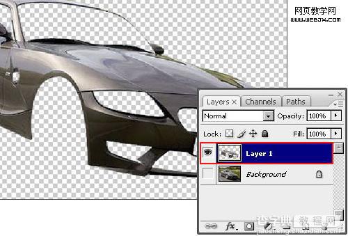 Photoshop 给汽车随意换颜色的方法5