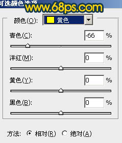 Photoshop将绿荫树林图片调成灿烂的金色调6