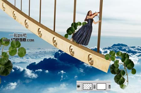 Photoshop制作出在天桥演奏的美女图片—爱的艺术9