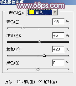 Photoshop为秋季外景人物调制出清爽的暖色调6