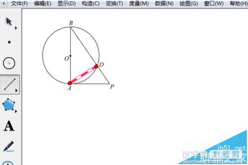 几何画板怎么添加辅助线?4