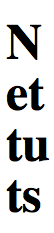 CSS创建竖排文字的简单方法小结1