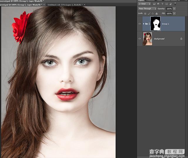 PhotoShop CS6 将给美女图片打造出瓷器般的皮肤美白教程14