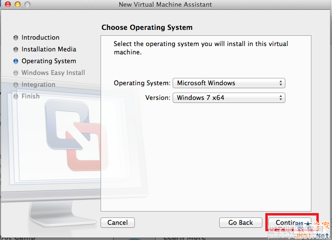 Vmware Fusion 5 安装图文步骤详细介绍(mac 虚拟机装 win7)10