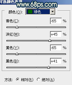 Photoshop为草地人物照片加上柔和的阳光暖色调效果5