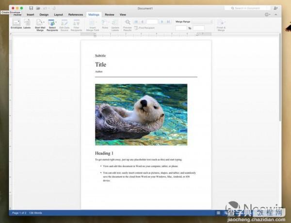 [下载]Office 2016 for Mac新预览版  Word上手体验6